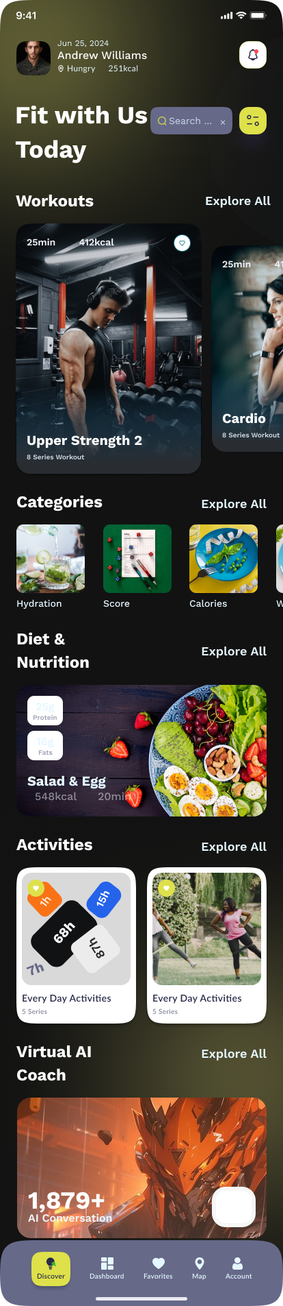 KetoFan App Home Screen