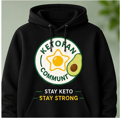 Black Stay Keto Hoodie